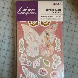 Crafter's Companion Shaped Easel Card Kit- Beautiful Butterflies. Brand New.